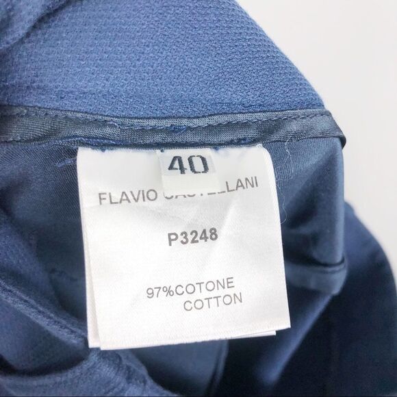 FLAVIO CASTELLANI | Women’s Blue Pants Made in Italy 40 Trousers NEW - Picture 9 of 10